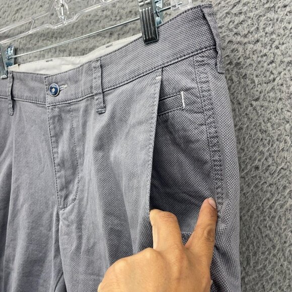 Brax Bellevill Shorts Mens 32 Gray Flat 9" Inseam New - Picture 3 of 15